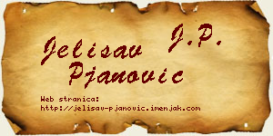 Jelisav Pjanović vizit kartica